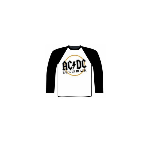 Camiseta de manga comprida Ac / Dc - costas pretas