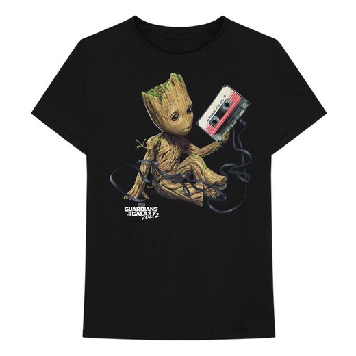Camiseta Marvel Comics unisex: Guardians of the Galaxy Groot with Tape