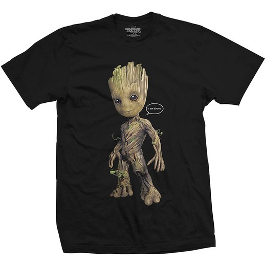 Camiseta Marvel Comics unisex: Guardians of the Galaxy Vol. 2 Groot Speech Bubble