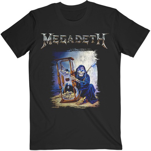 Camiseta Megadeth unisex: Countdown Hourglass