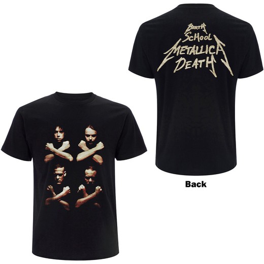 Camiseta Metallica unisex: Birth Death Crossed Arms (Back Print)