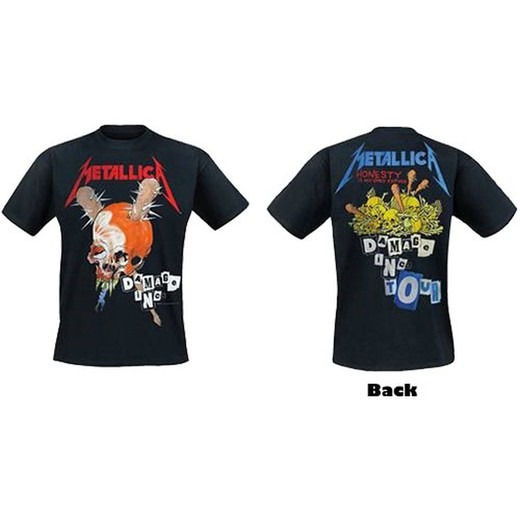 Camiseta Metallica unisex: Damage Inc (Back Print)