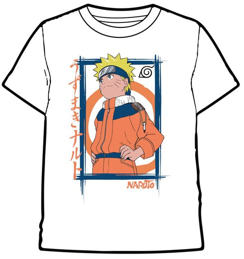 CAMISETA NARUTO BLANCO