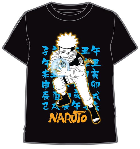 CAMISETA NARUTO BOLA NEGRO