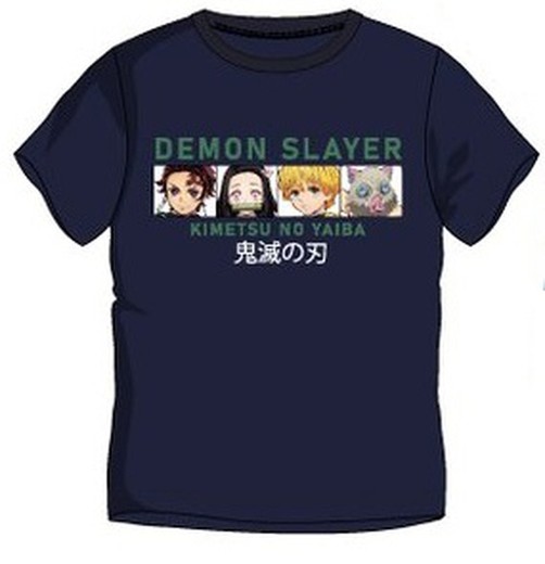 Camiseta Niño MC Demon Slayer Marine Blue