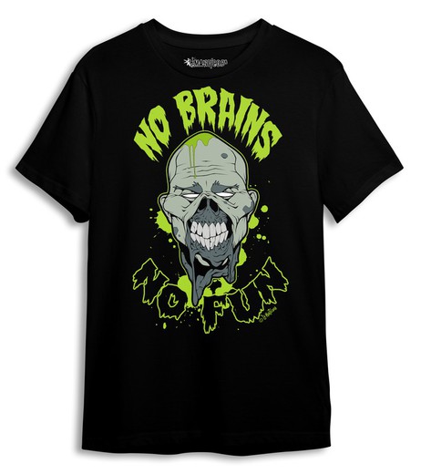 Camiseta No Brains No Fun