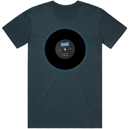 Camiseta Oasis unisex: Live Forever Single