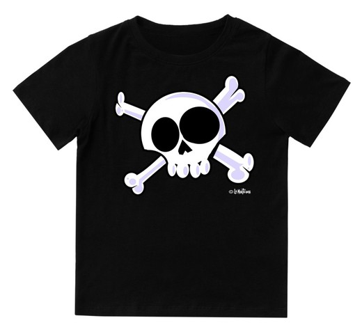 Camiseta para bebé Calavera Pirata