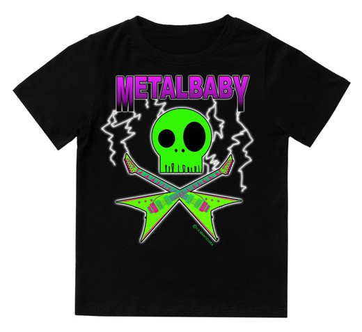 Camiseta para bebé Metal baby