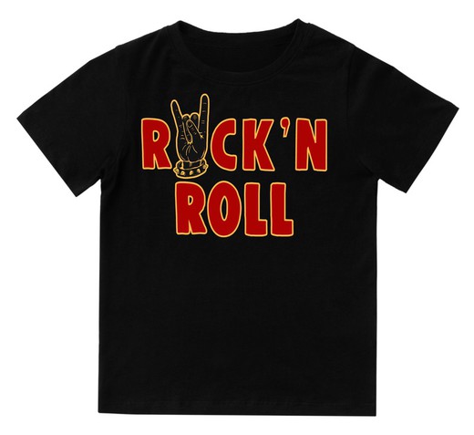 Camiseta para bebé Rock mano