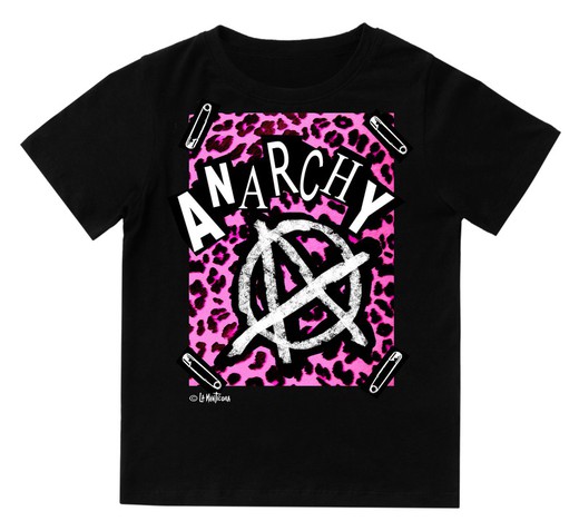 Camiseta para niño Anarquia Pink