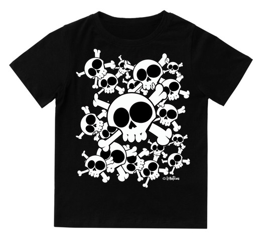 Camiseta para niño Calavera Team