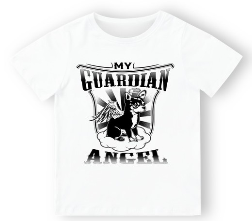 Camiseta para niño My Guardian en blanco