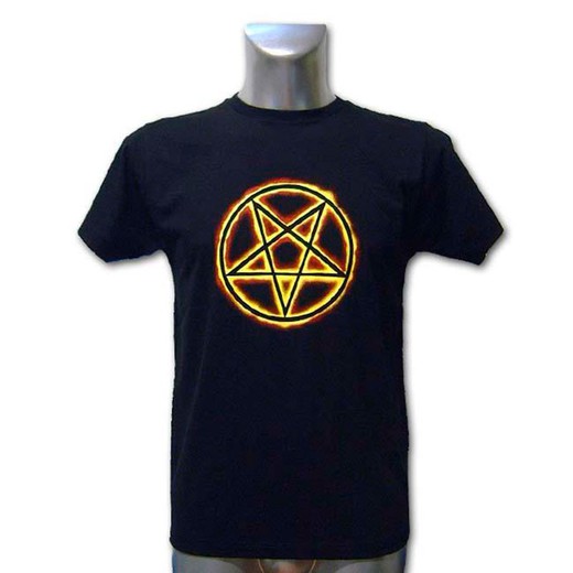 Feuer Pentagramm T-Shirt