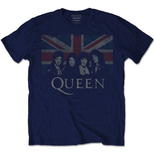 Camiseta Queen unisex: Vintage Union Jack