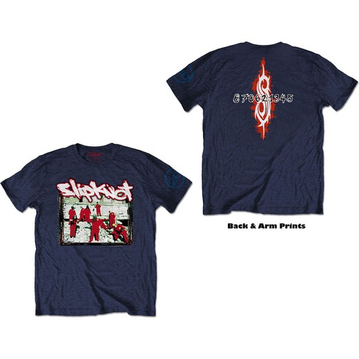 Camiseta Slipknot unisex: 20th Anniversary - Red Jump Suits (Back Print)