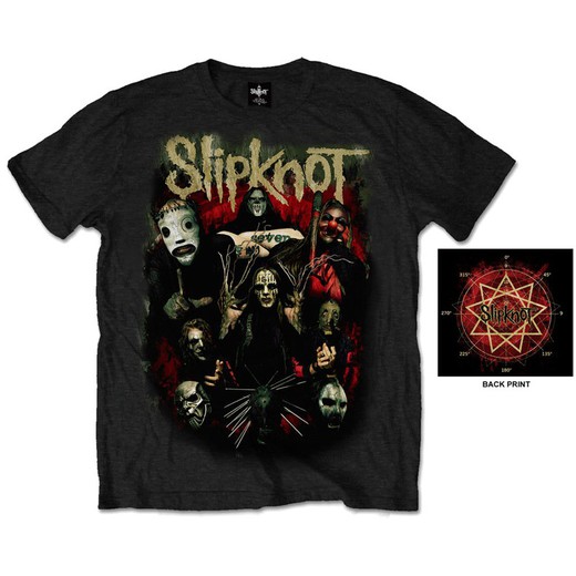 Camiseta Slipknot unisex: Come Play Dying (Back Print)
