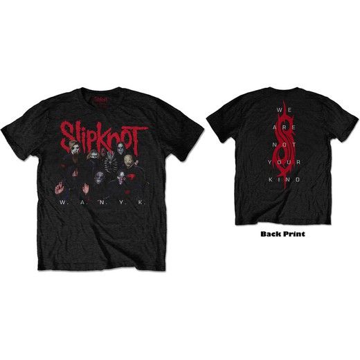 Camiseta Slipknot unisex: WANYK Logo (Back Print)
