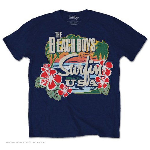 Camiseta The Beach Boys unisex: Surfin USA Tropical
