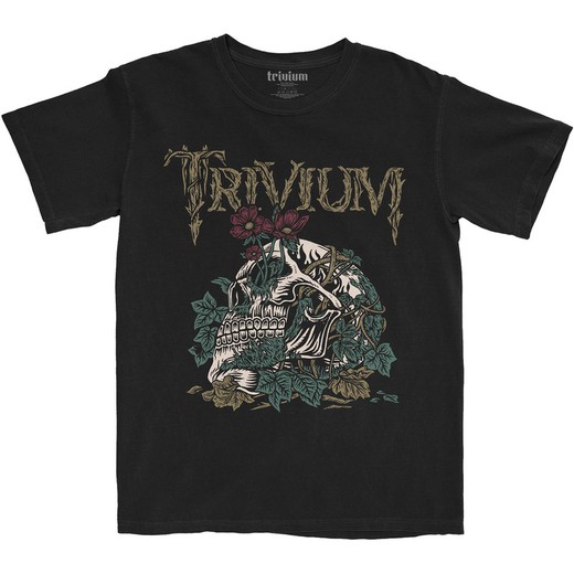 Camiseta Trivium unisex: Skelly Flower