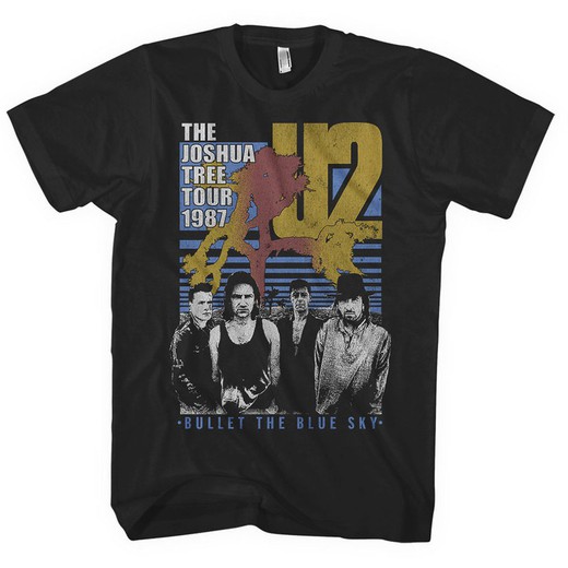 Camiseta U2 unisex: Bullet The Blue Sky