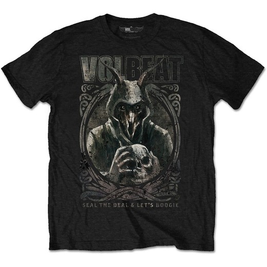 Camiseta Volbeat unisex: Goat with Skull