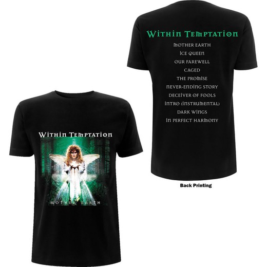 Camiseta Within Temptation unisex: Mother Earth (Back Print)