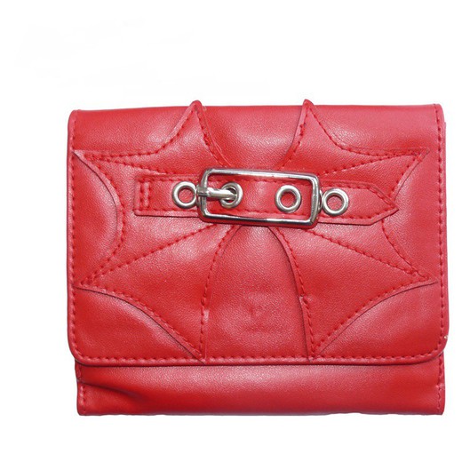Quadratische Brieftasche 103 Solid Red