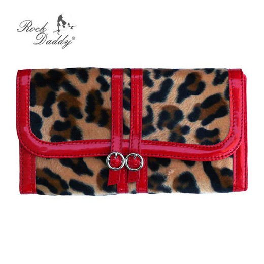 Portafoglio Leopard 003 Rosso