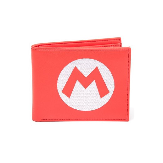 Nintendo - Bifold Wallet With Embroidered Super Mario Logo