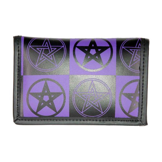 Portefeuille en vinyle Lilac Star
