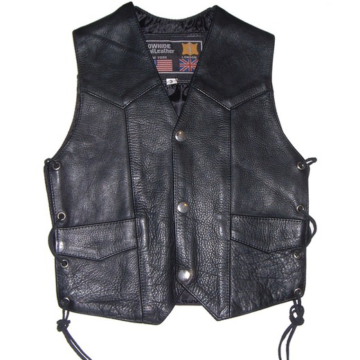 Boys leather vest