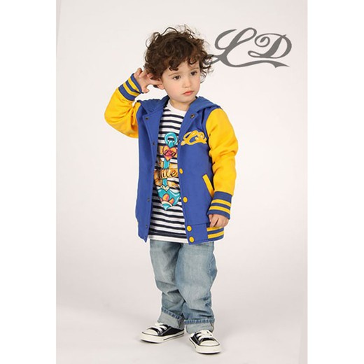 Yellow Blue Baby College Jacket