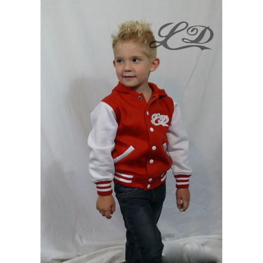 College Baby Red Cream Jacket