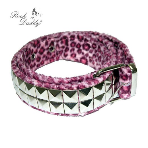 Pyr Pink Leopard Hair Belt