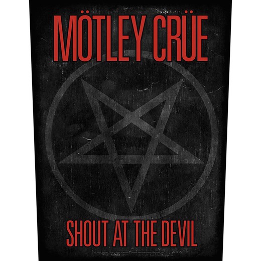 Espaldera Motley Crue: Shout At The Devil Pentagram