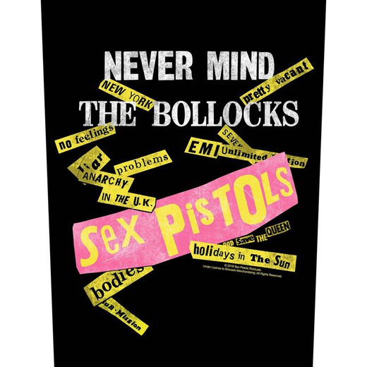 Espaldera The Sex Pistols: Never Mind the Bollocks Album Tracks Black