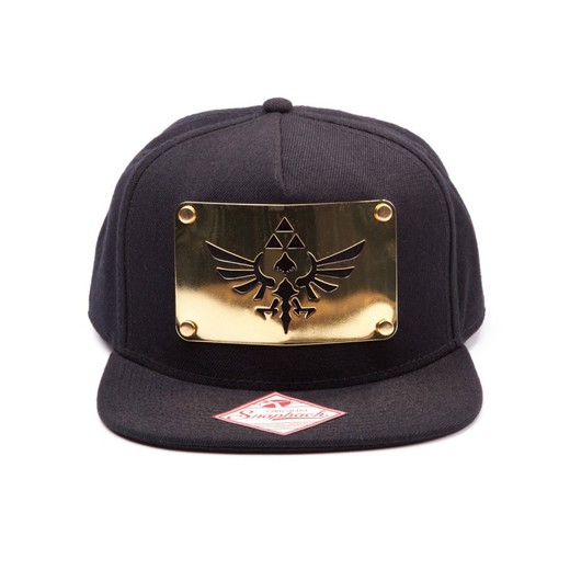 Cappellino con placca in metallo con logo Zelda