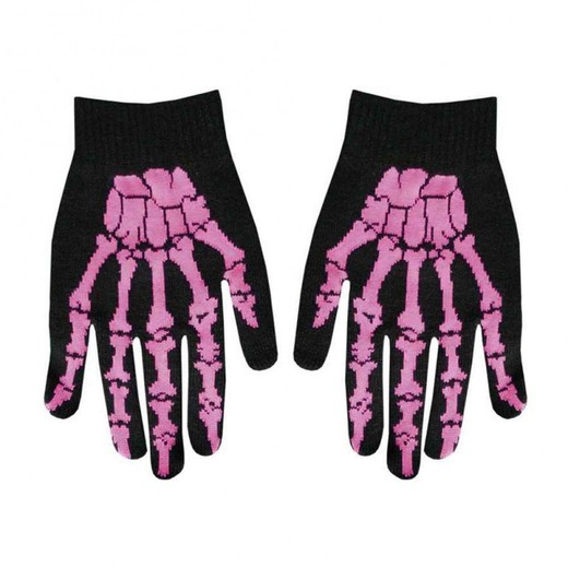 Hand Gloves With Fingers Fucsia