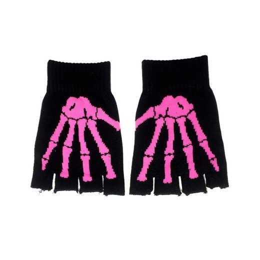 Finger Gloves Pink Hand