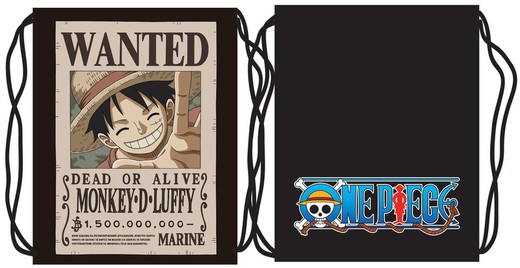 GYMSACK ONE PIECE LUFFY WANTED