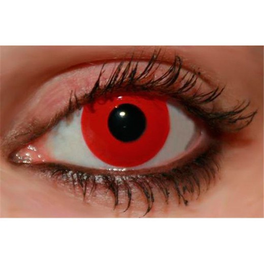 Feste rote Kontaktlinsen