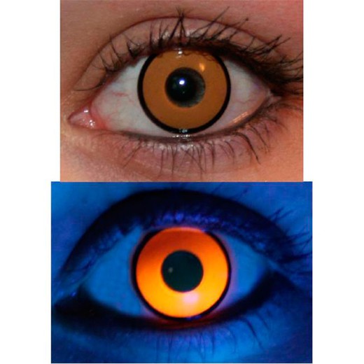 Oranje UV-contactlenzen