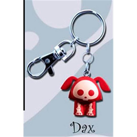 Porte-clés Skelanimals Dax le chien rouge