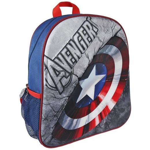 3D Avengers Captain America Backpack For Kids