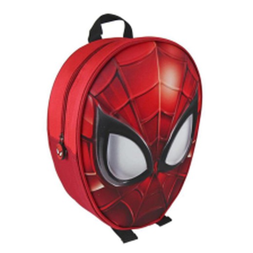 Mochila 3D Máscara Spiderman Para Niños