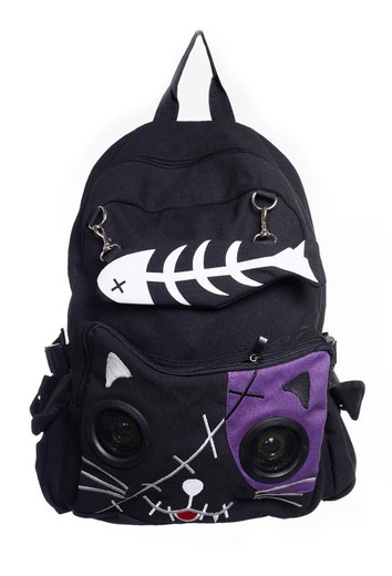 Mochila Kitty Speaker Purple Backpack