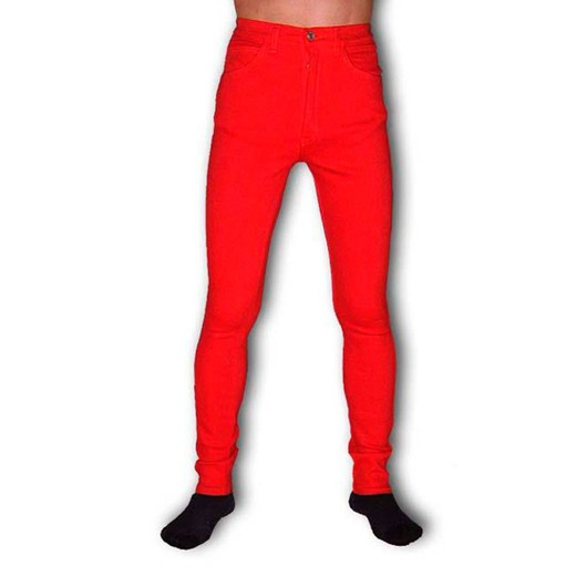 Pantaloni rossi elastici