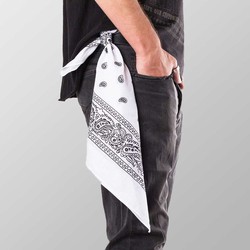 White Typical Bandana Scarf