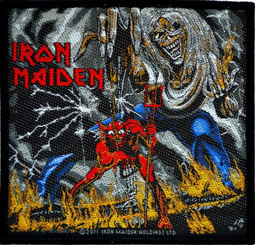 Iron Maiden Woven Patch Album Art Somewhere Time Number Beast Sew On #076 